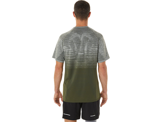 Topy Asics Seamless Kratke Sleeve Panske Zelene Čierne | 17953-NLZI