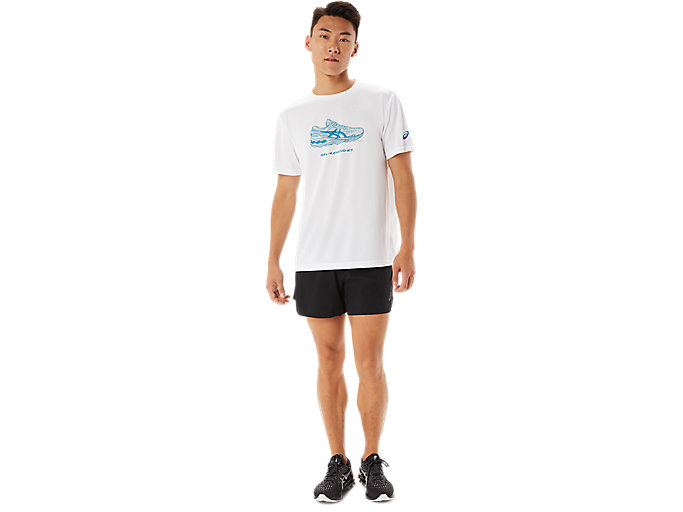 Topy Asics Shoe Grafika Sleeve Panske Biele | 97218-KEYW