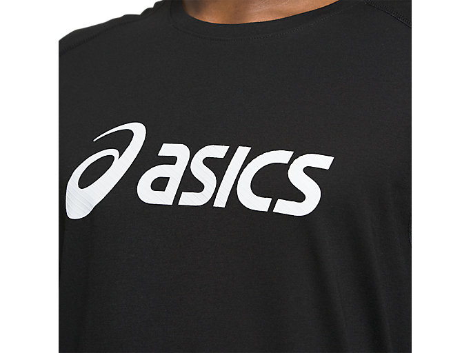 Topy Asics Triblend Tréningová Kratke Sleeve Top Panske Čierne Biele | 02965-ANSL