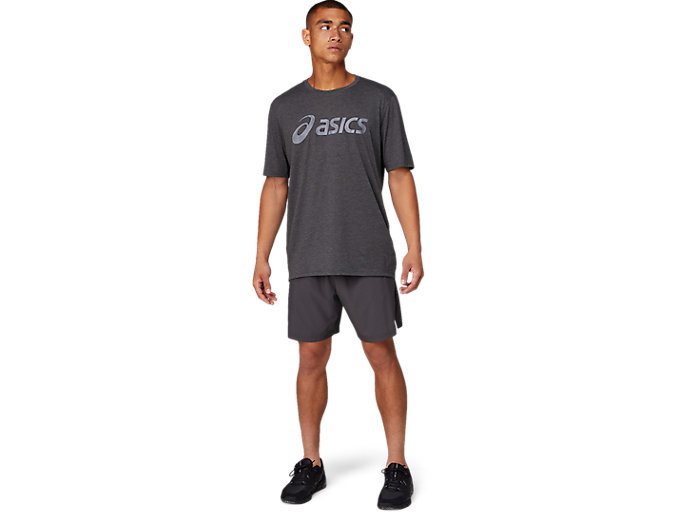 Topy Asics Triblend Tréningová Kratke Sleeve Top Panske Tmavo Siva | 87903-CDJR