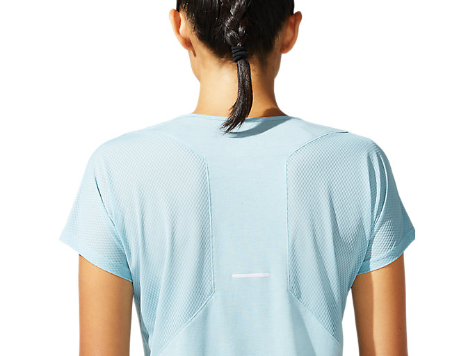 Topy Asics V-neck Kratke Sleeve Damske Modre | 34976-YQEW