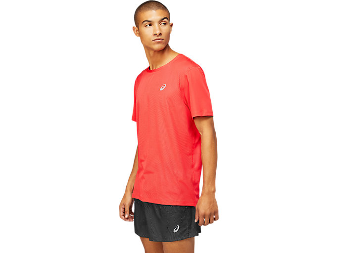 Topy Asics Ventilate Kratke Sleeve Panske Červené | 83740-WEZC