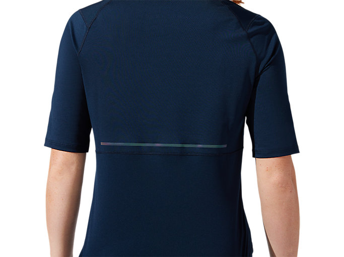 Topy Asics Visibility Kratke Sleeve Damske Modre | 25980-XCTJ