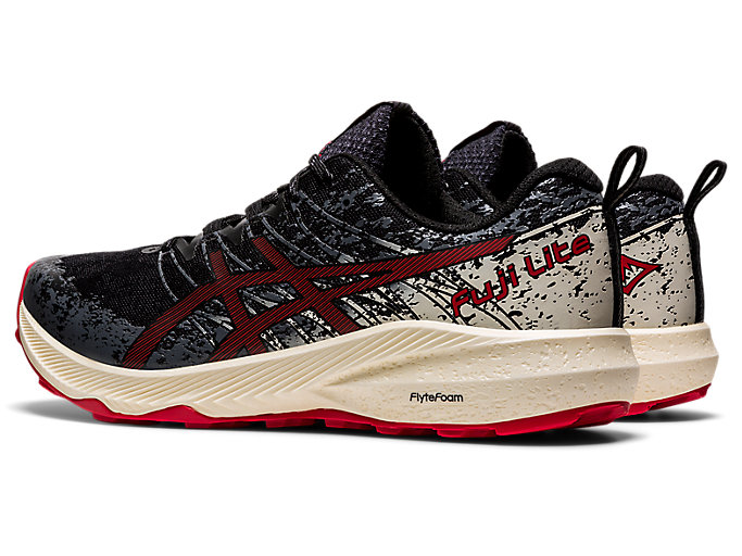 Trailove Bezecke Tenisky Asics Fuji Lite 2 Panske Čierne Červené | 28315-USQR