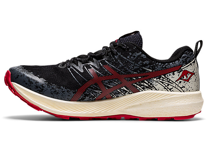 Trailove Bezecke Tenisky Asics Fuji Lite 2 Panske Čierne Červené | 28315-USQR