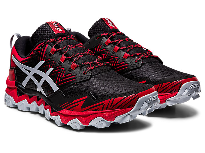 Trailove Bezecke Tenisky Asics Gel-fujitrabuco 8 Panske Červené Siva | 56894-ASDJ