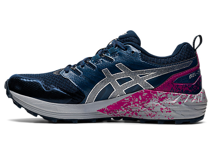 Trailove Bezecke Tenisky Asics Gel-trabuco Terra Damske Modre Strieborne | 18706-QZCT