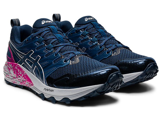 Trailove Bezecke Tenisky Asics Gel-trabuco Terra Damske Modre Strieborne | 18706-QZCT