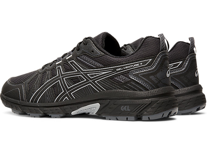 Trailove Bezecke Tenisky Asics Gel-venture 7 Panske Čierne | 08976-OFBC