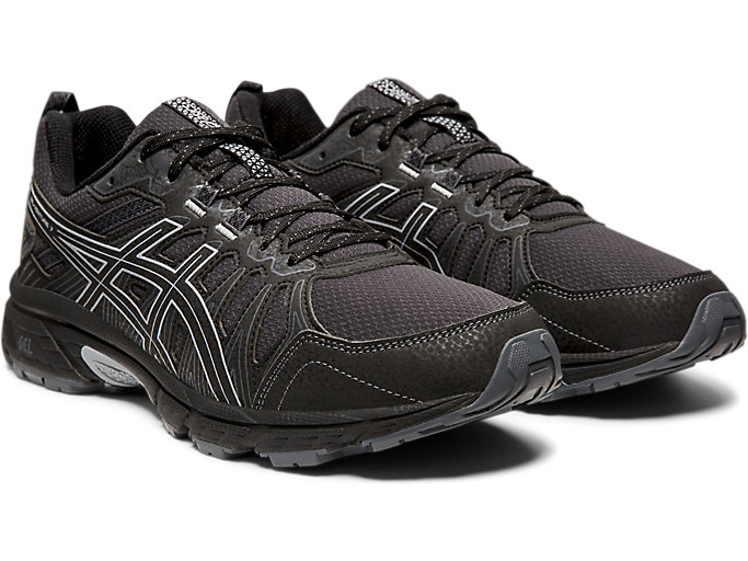 Trailove Bezecke Tenisky Asics Gel-venture 7 Panske Čierne | 08976-OFBC