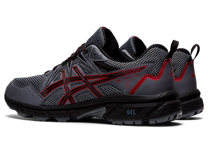 Trailove Bezecke Tenisky Asics Gel-venture 8 (4e) Panske Čierne | 18064-YOSL