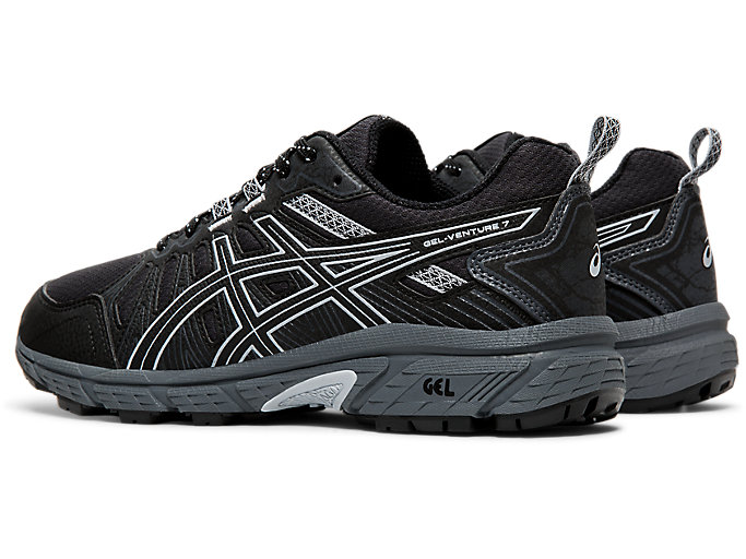 Trailove Bezecke Tenisky Asics Gel-venture 7 (D) Damske Čierne Siva | 23501-ILXK