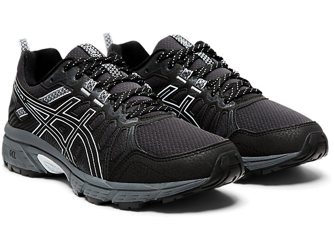 Trailove Bezecke Tenisky Asics Gel-venture 7 (D) Damske Čierne Siva | 23501-ILXK