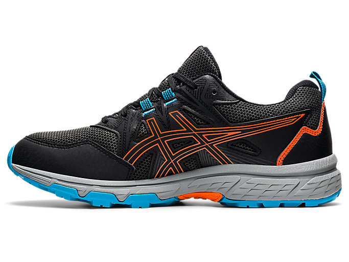 Trailove Bezecke Tenisky Asics Gel-venture 8 Panske Čierne Oranžové | 23507-BGJP