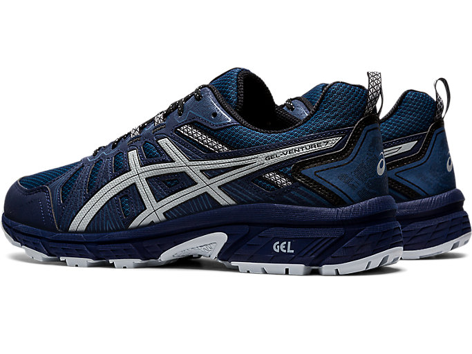 Trailove Bezecke Tenisky Asics Gel-venture 7 Panske Námornícka Modrá Siva | 27034-PBGH