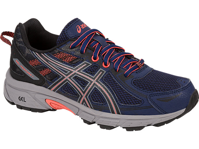 Trailove Bezecke Tenisky Asics Gel-venture 6 Damske Indigo Modre Čierne Koralove | 48217-VKPW