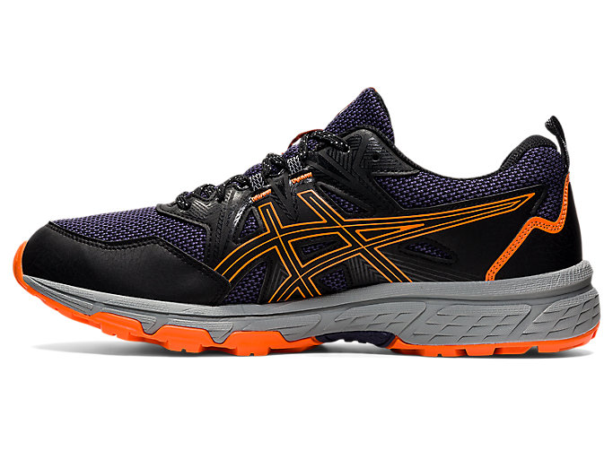 Trailove Bezecke Tenisky Asics Gel-venture 8 (4e) Panske Čierne Oranžové | 52036-NKUD