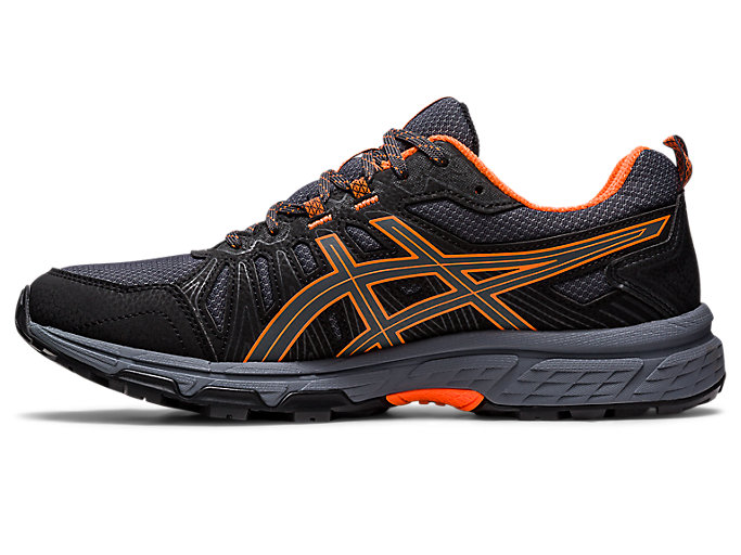 Trailove Bezecke Tenisky Asics Gel-venture 7 (4e) Panske Tmavo Siva Oranžové | 52761-HIOW