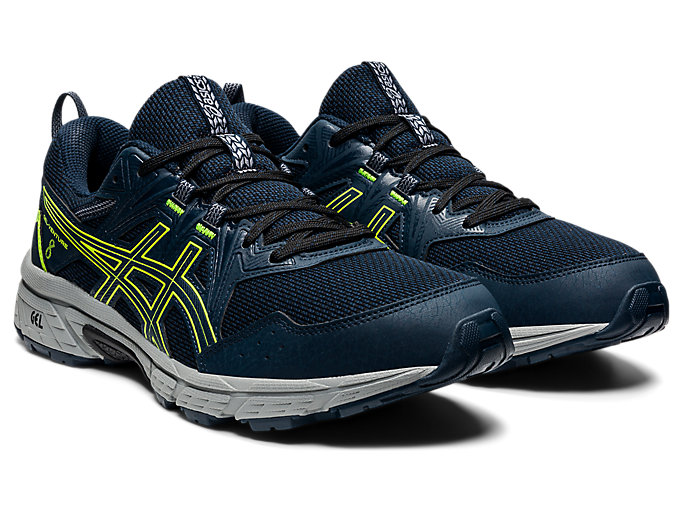 Trailove Bezecke Tenisky Asics Gel-venture 8 (4e) Panske Modre Zelene | 60849-KJBI