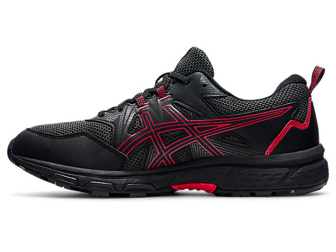 Trailove Bezecke Tenisky Asics Gel-venture 8 (4e) Panske Čierne Červené | 85034-KOLM