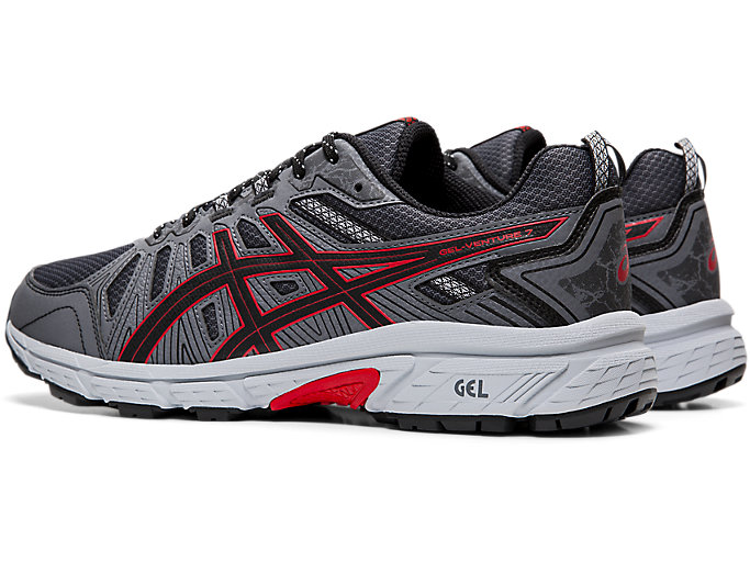 Trailove Bezecke Tenisky Asics Gel-venture 7 Panske Čierne Červené | 93762-ARSB