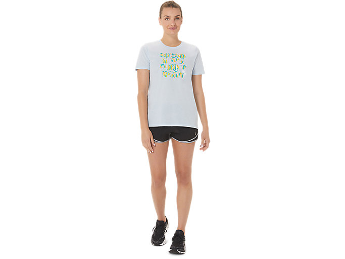 Tricko Asics Hibiscus Slogan Crew Damske Modre | 87106-JAEI