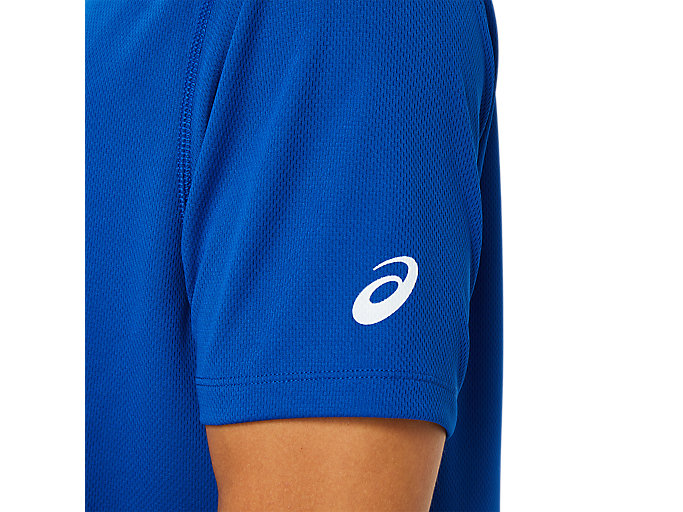 Tricko Asics La Marathon Kratke Sleeve Panske Modre | 12095-CIFS