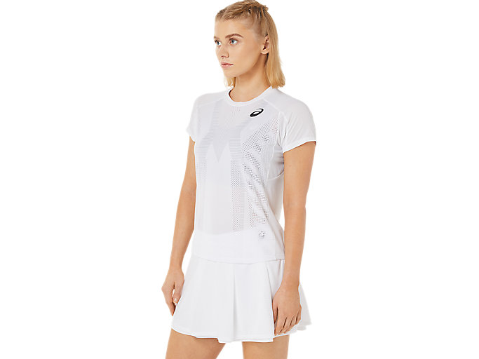 Tricko Asics Match Grafika Kratke Sleeve Tee Damske Biele | 89053-EXWL