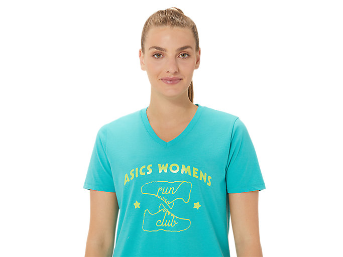 Tricko Asics Run Club V-neck Damske Viacfarebný | 82349-MLFB