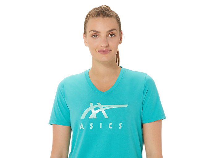 Tricko Asics Stripes V-neck Damske Viacfarebný | 71928-UHAI