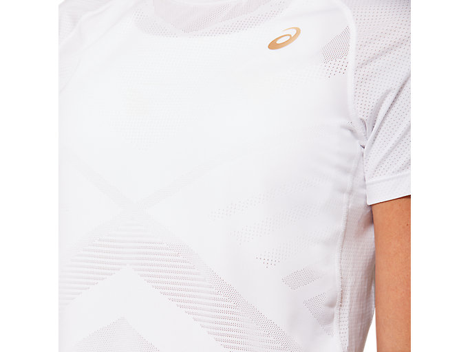 Tricko Asics Tenisove Kratke Sleeve Tee Damske Biele | 12498-FTRP