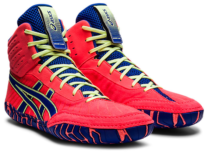 Zápasnícke Topánky Asics Aggressor 4 Panske Koralove Modre | 20719-SZRX