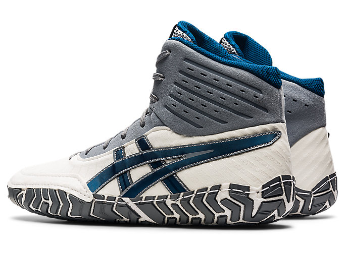 Zápasnícke Topánky Asics Aggressor 4 Panske Biele Modre | 43065-JFOE