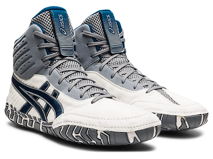 Zápasnícke Topánky Asics Aggressor 4 Panske Biele Modre | 43065-JFOE